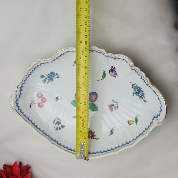 Vintage Richard Ginori Italy Scalloped Shell Fruits Serving Platter - Picture 5 of 15